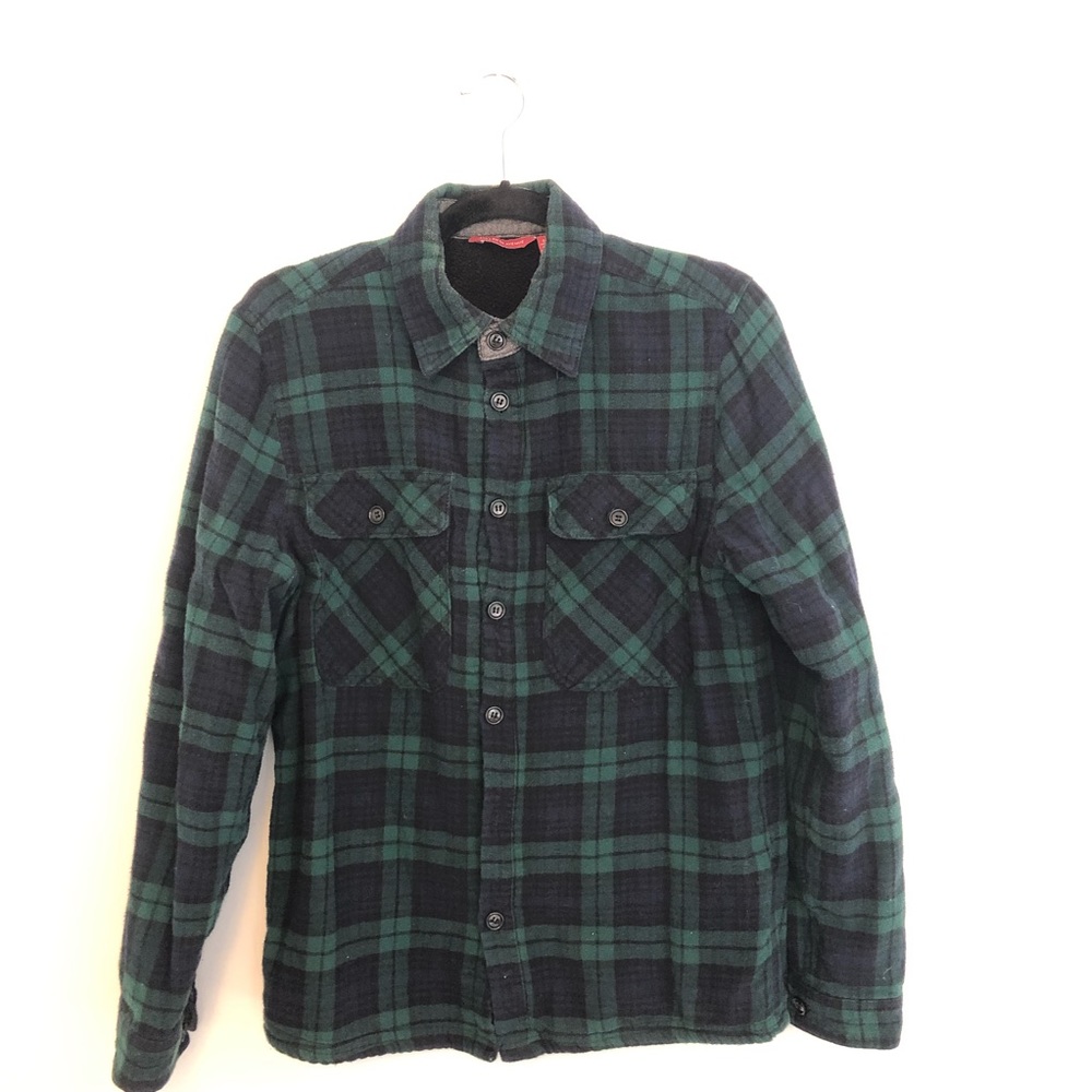 Saks Fifth Ave Fleece Button Up - Flannel - Small